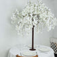 5ft Artificial Cherry Blossom Tree White – Silk Sakura Wishing Tree with Sturdy Metal Base & Realist