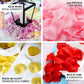 2000 Pack Silk Rose Petals Confetti, Blush – Round Decorative Scatters for Tables