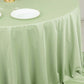 132" Sage Green Scuba Wrinkle Free Round Tablecloth, Seamless Scuba Polyester Tablecloth