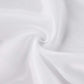 White chiffon curtain panel, durable flame-resistant backdrop drapery. #whtbkgd