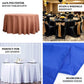 132" Wine Seamless Premium Polyester Round Tablecloth - 220GSM for 6 Foot Table With Floor-Length Dr