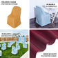 Sage green polyester folding chair covers, reusable and stain resistant.