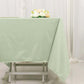 70" Sage Green Scuba Wrinkle Free Square Tablecloth, Scuba Polyester Tablecloth