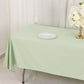 60"x102" Sage Green Scuba Wrinkle Free Rectangular Tablecloth, Scuba Polyester Tablecloth