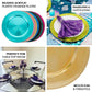 12 Pack Acrylic Round Charger Plates 13" in Rose Gold with Beaded Rim, Dinner Charger Event Tabletop