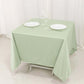 70" Sage Green Scuba Wrinkle Free Square Tablecloth, Scuba Polyester Tablecloth