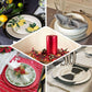 12 Pack Acrylic Round Charger Plates 13" in Rose Gold with Beaded Rim, Dinner Charger Event Tabletop