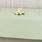 60"x102" Sage Green Scuba Wrinkle Free Rectangular Tablecloth, Scuba Polyester Tablecloth