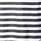 Black and white seamless stripe satin round tablecloth.