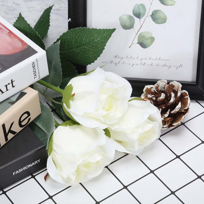 Durability of Cream Long Stem Artificial Silk Roses