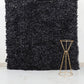11 Sq ft. Black UV Protected Hydrangea Flower Wall Mat Backdrop - 4 Artificial Panels
