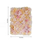 13 Sq ft. | Pink Champagne UV Protected Assorted Flower Wall Mat Backdrop