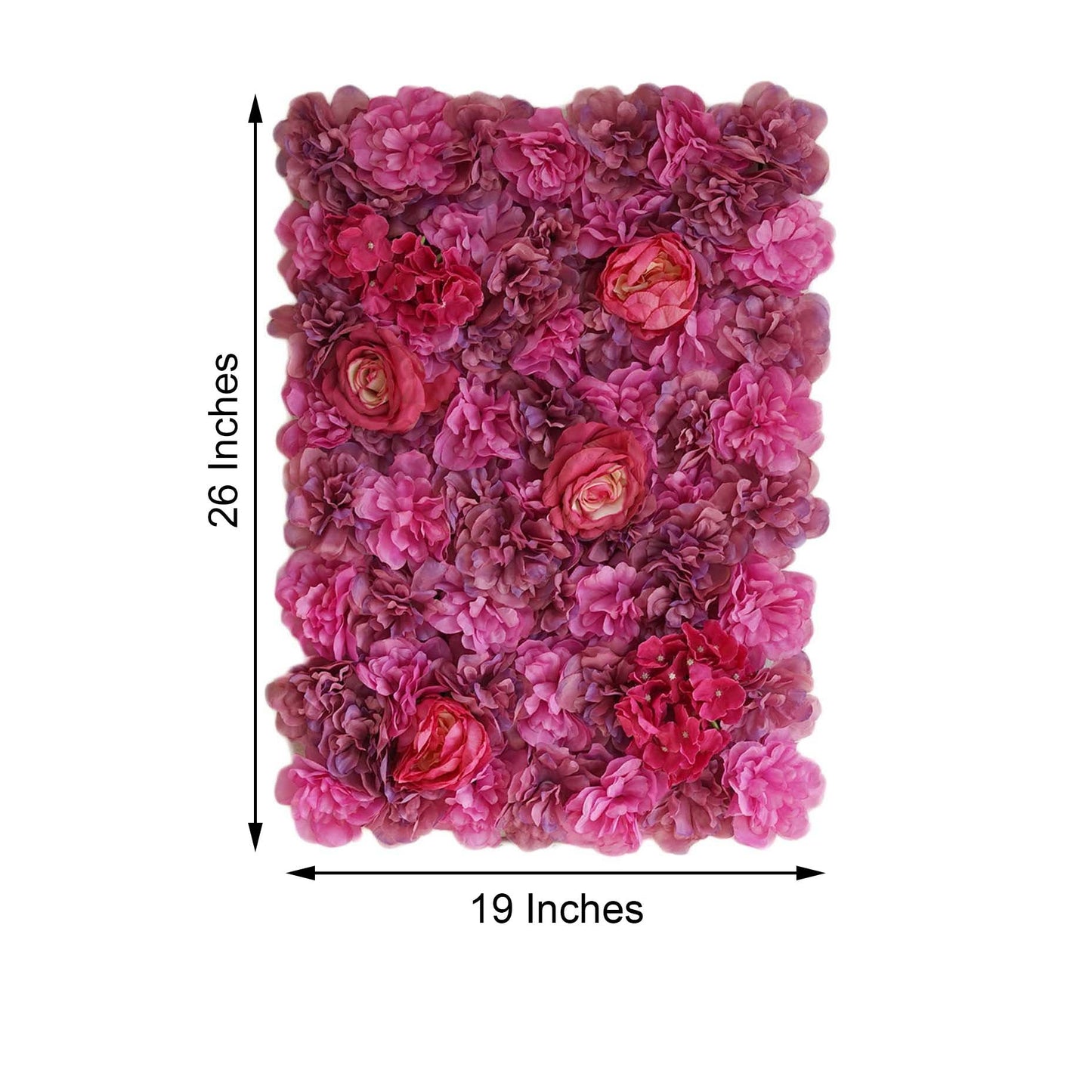 13 Sq ft. | Violet/Purple UV Protected Assorted Flower Wall Mat Backdrop