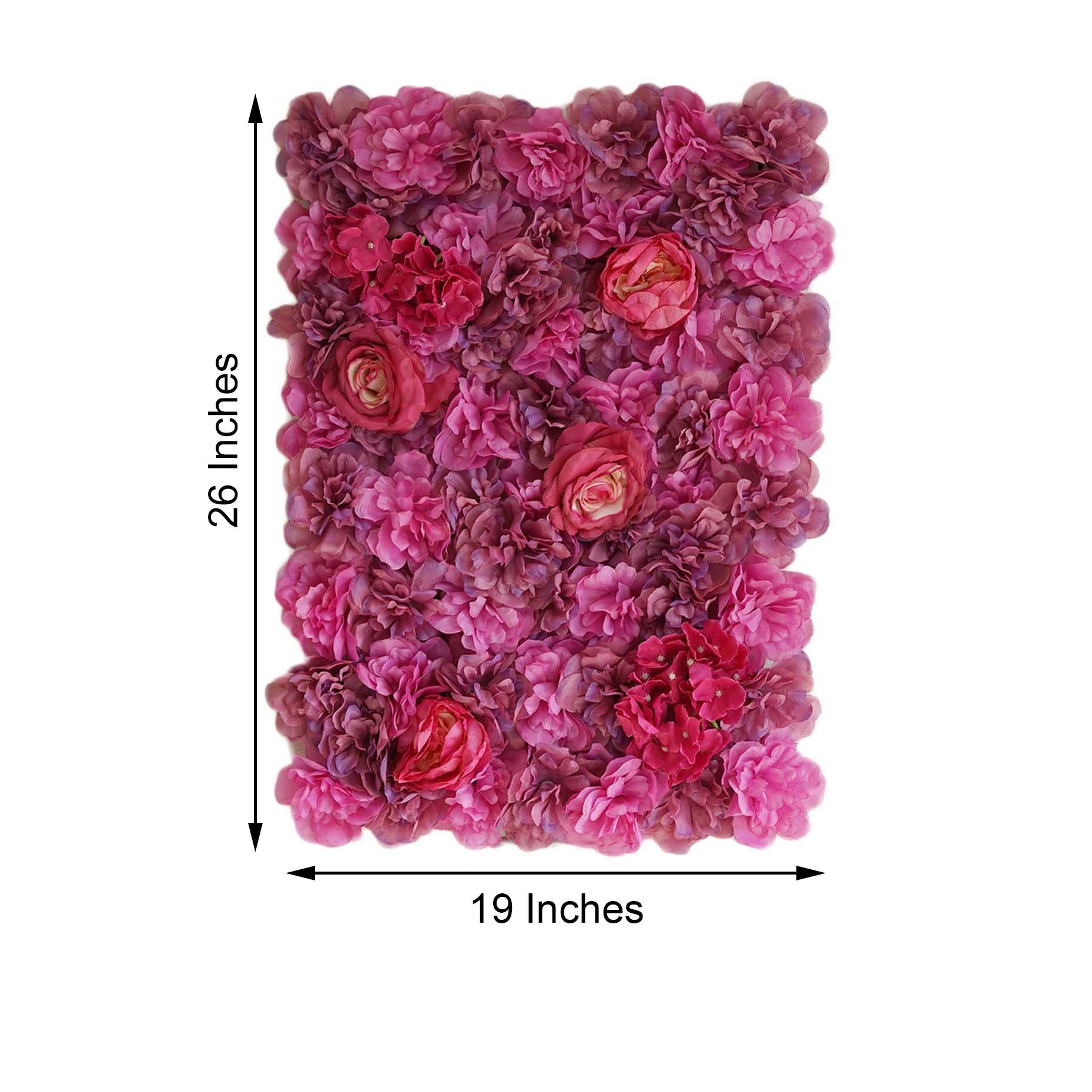 13 Sq ft. | Violet/Purple UV Protected Assorted Flower Wall Mat Backdrop