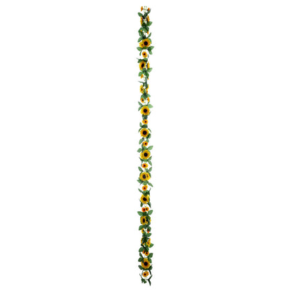 Silk 6.5 Feet Sunflower Artificial Table Garland Vine Chain