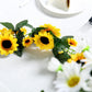 Silk Artificial Sunflower Vine Chain Table Garland 6.5 Feet