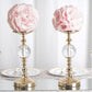 2 Pack | 7inch Blush/Rose Gold Artificial Rose Flower Ball, Silk Kissing Ball