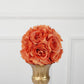 2 Pack | 7inch Terracotta Artificial Silk Rose Kissing Ball, Faux Flower Ball