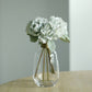 11 Inch Peonies Flower Bouquet In Silver Blue