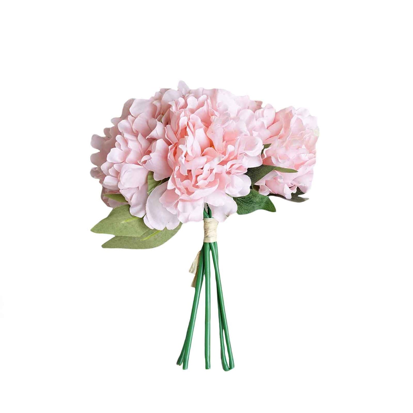 11inch Pink Real Touch Artificial Silk Peonies Flower Bouquet
