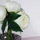 Artificial Silk Spray In Cream For Peony Flower Head Arrangement Pack Of 5 
