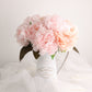 2 Bushes 17" Blush Artificial Silk Peony Flower Bouquets, Real Touch Peonies Spray