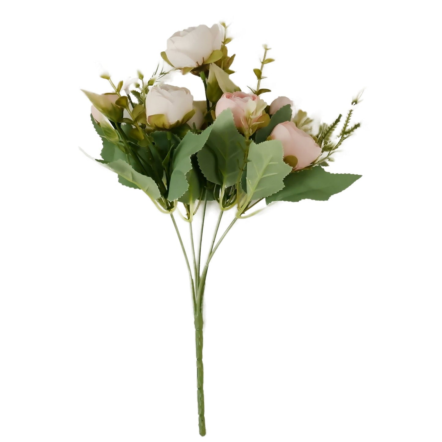 Mini Ranunculus 12 Inch Blush Rose Gold In Silk Artificial 4 Pack 