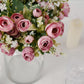 12 Inch Dusty Rose Silk Mini Ranunculus Arrangement 4 Pack