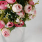 12 Inch Pink Mini Ranunculus Artificial Arrangements 4 Pack