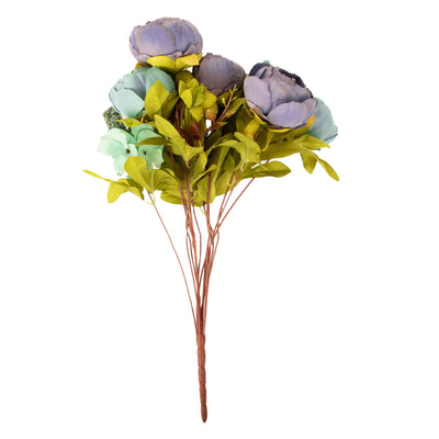 Elegant Design of Dusty Blue Peony Bouquets