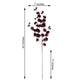 Tall Burgundy Silk Carnations 42 Inches 2 Branches