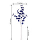 Artificial Silk Carnation 2 Branches in Navy Blue 42 Inch