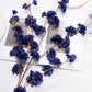 Blue 42 Inch Tall Artificial Silk Carnation 2 Branches 