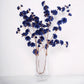 Artificial Silk Carnation Stems 2 Branches Navy Blue 42 Inch Tall