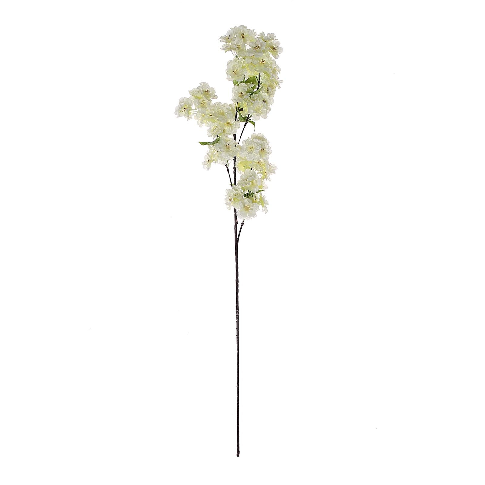 4 Bushes | 40inch Tall Cream Artificial Silk Cherry Blossom Flowers, Branches