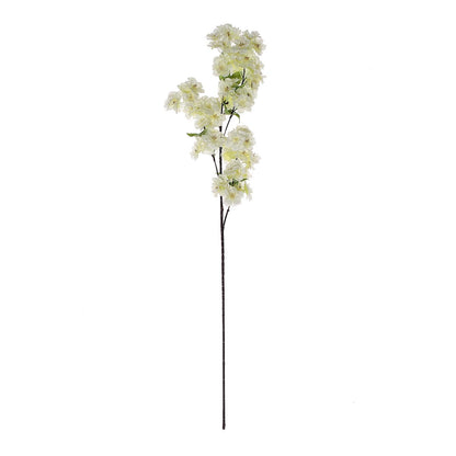 4 Bushes | 40inch Tall Cream Artificial Silk Cherry Blossom Flowers, Branches