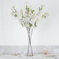 4 Bushes | 40inch Tall White Artificial Silk Cherry Blossom Flowers, Branches