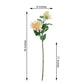 30" Tall Blush/Cream Artificial Dahlia Silk Flower Stems, Faux Floral Spray