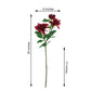 30" Tall Burgundy Artificial Dahlia Silk Flower Stems, Faux Floral Spray