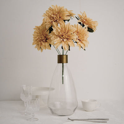 Versatile Uses for Champagne Artificial Silk Dahlia Flowers