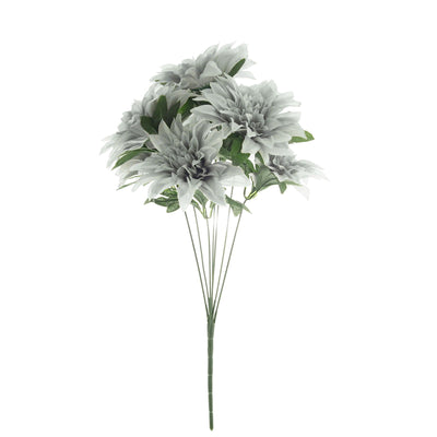 Lifelike Beauty of Silver Dahlia Flowers