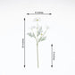 6 White Daisy Stems Artificial In Silk 