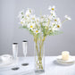 6 Bushes | White Artificial Silk Daisy Flower Stem Bouquet Branches
