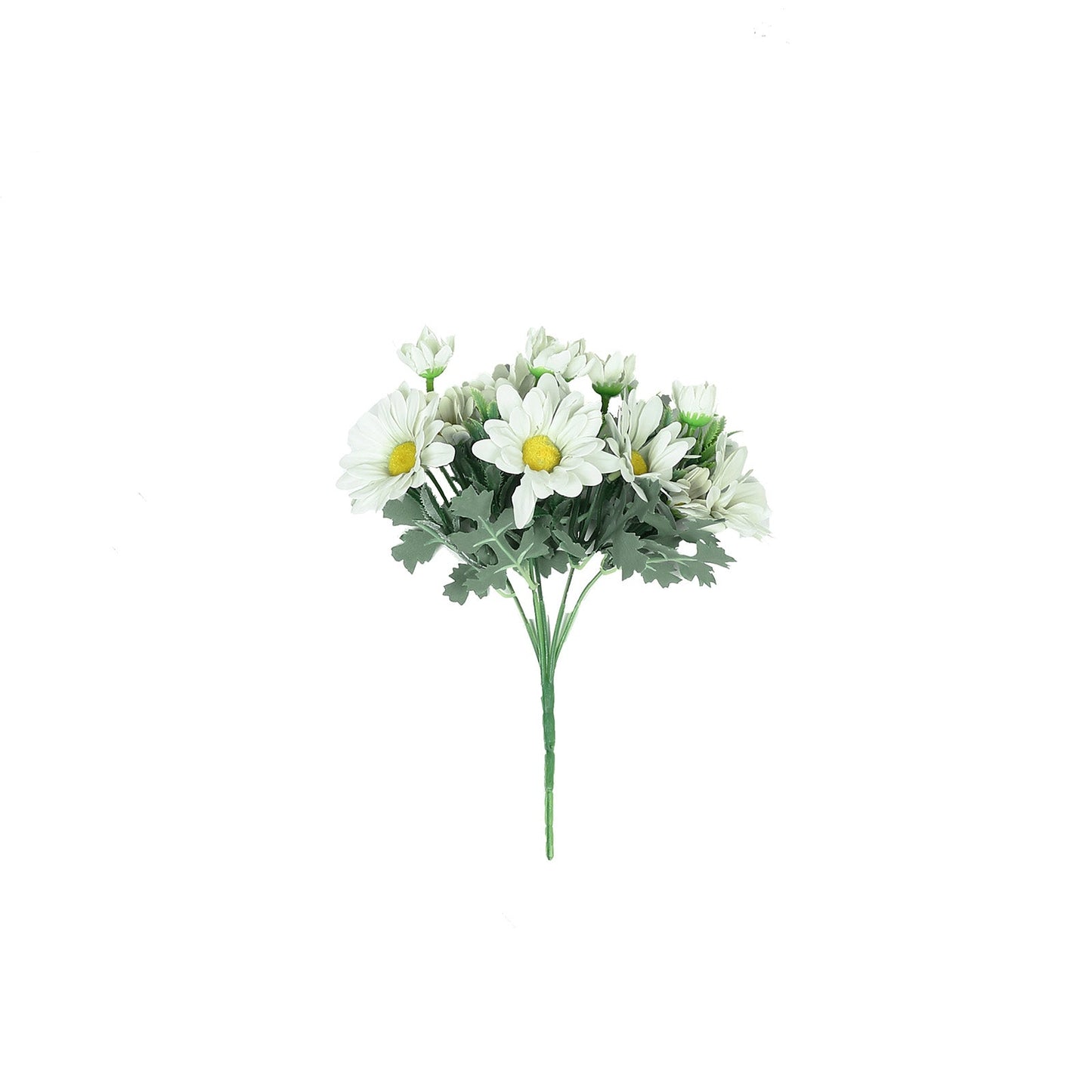 Artificial Silk Daisy Bouquet 11 Inch in Cream 4 Bushes 