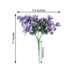 4 Bushes | 11inch Lavender Lilac Artificial Silk Daisy Flower Bouquet Branches