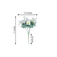 4 Bushes White Daisy Flowers in 11 Inch Bouquet Artificial Silk