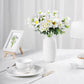 11 Inch White Daisy Bouquet Made of Artificial Silk 4 Bushes 