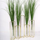 20" Green Artificial Grass Sprays in Decorative Vases