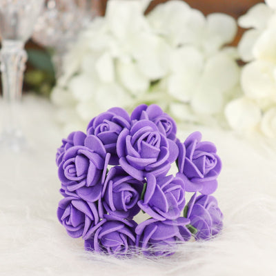 Lifelike Beauty of Purple Foam Roses