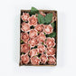 Dusty Rose Artificial Roses 24 Roses 2 Inch Foam Flexible Stems and Leaves